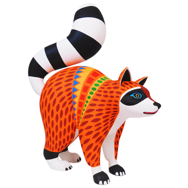 Oaxacan  Woodcarving: Magnificent Raccoon Woodcarving