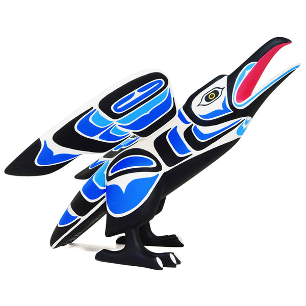 Luis Pablo: Pacific Northwest Raven Woodcarving