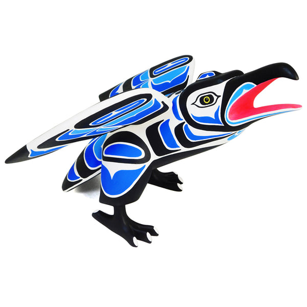Luis Pablo: Pacific Northwest Raven Woodcarving