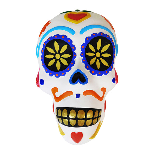 Luis Pablo: Sugar Skull Mask Woodcarving