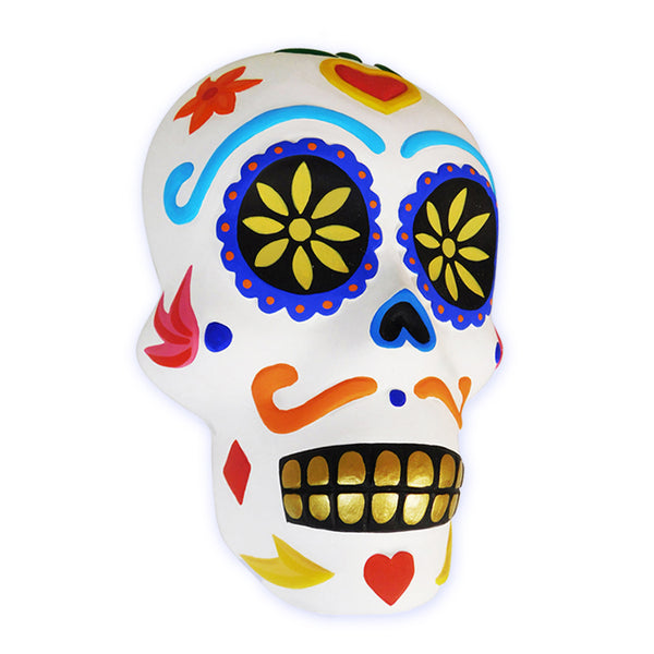 Luis Pablo: Sugar Skull Mask Woodcarving