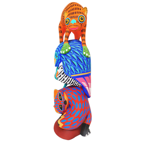 Luis Pablo: Masterpiece Animal Tower Woodcarving