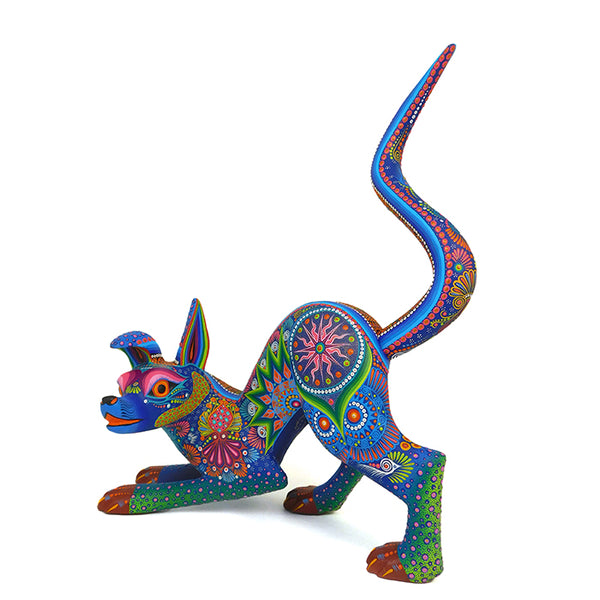 Luis Sosa: Playful Dog Woodcarving
