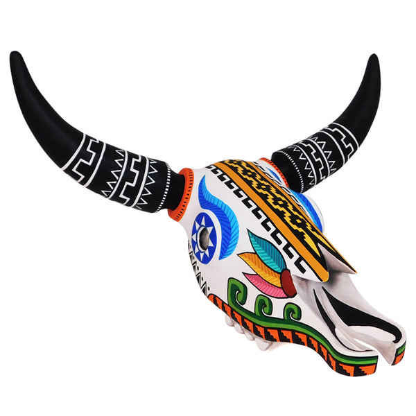 Oaxacan Woodcarving: Unique Bull Skull