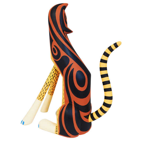Oaxacan Woodcarving: Abyssinian Cat ~ Stylized Series
