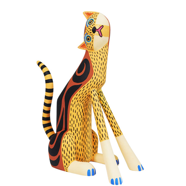 Oaxacan Woodcarving: Abyssinian Cat ~ Stylized Series