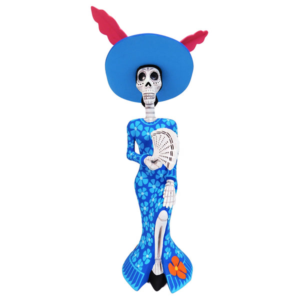 Mexican Catrina Skeleton: Catrina with Fan