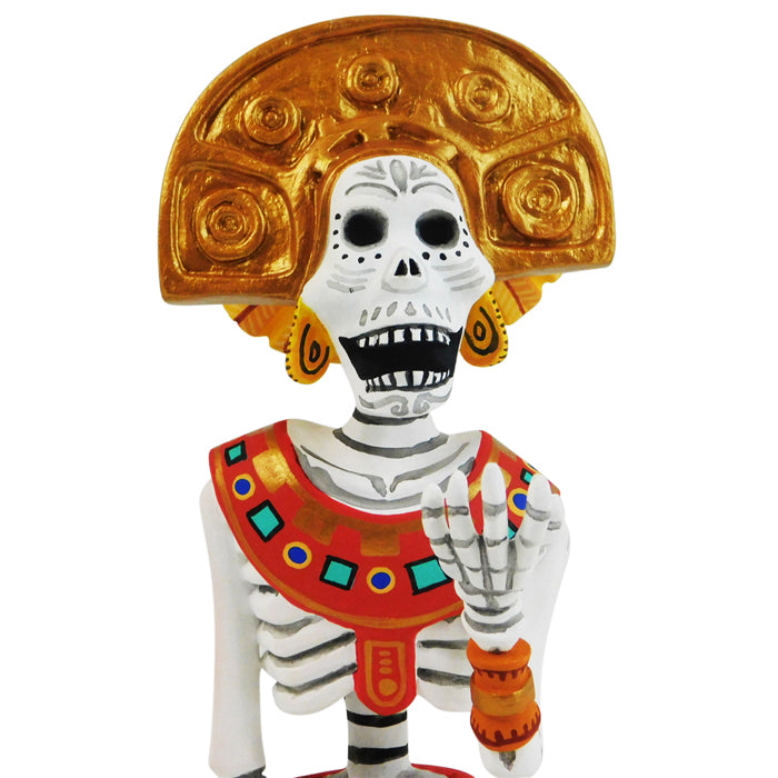 Oaxacan Wood Carving: Aztec God Ruler of the Underworld