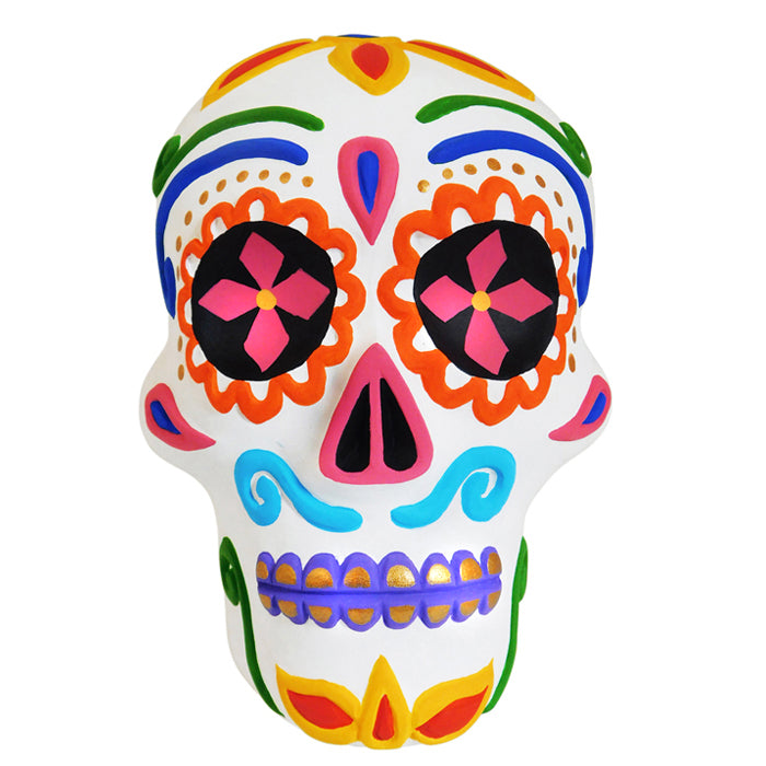 Oaxacan Woodcarving: Sugar Skull Mask - Sandia Folk