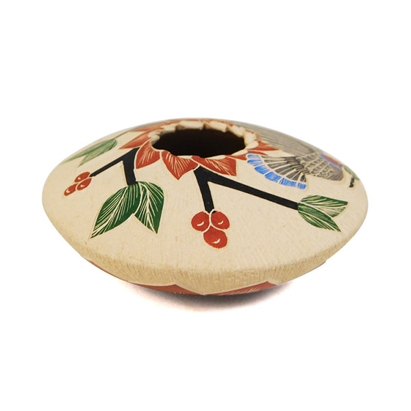 Lupita Quezada: Peace Dove and Flowers Seed Pot