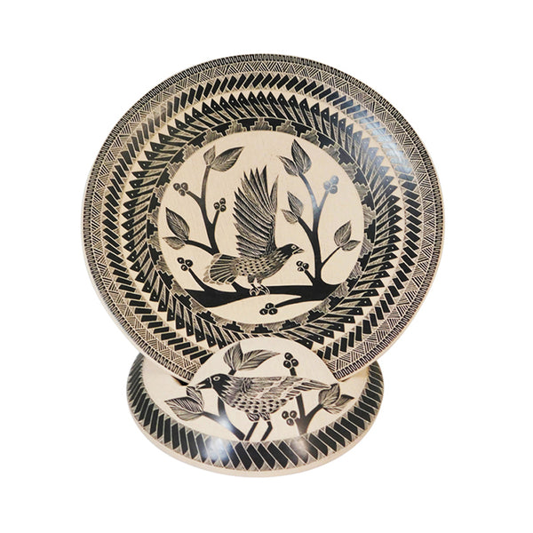 Lupita Quezada: Doves Plate with Base