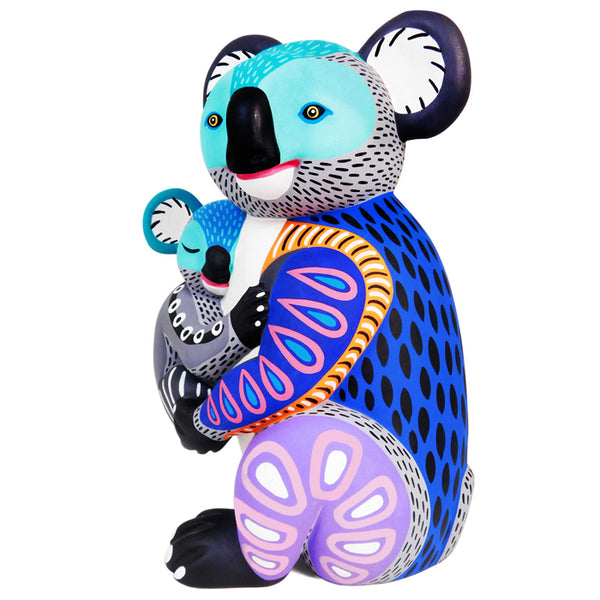 Oaxacan Woodcarving: Gorgeous One Piece Koala & Baby Oaxacan Woodcarving