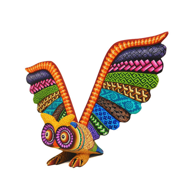 Magaly Fuentes: Little Owl Woodcarving Alebrije