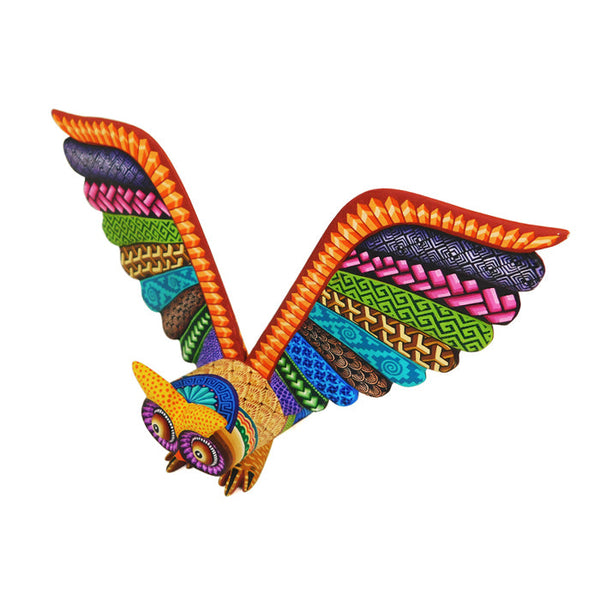 Magaly Fuentes: Little Owl Woodcarving Alebrije