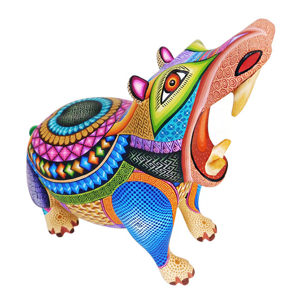 ON SALE Magaly Fuentes: Hippopotamus Woodcarving Alebrije