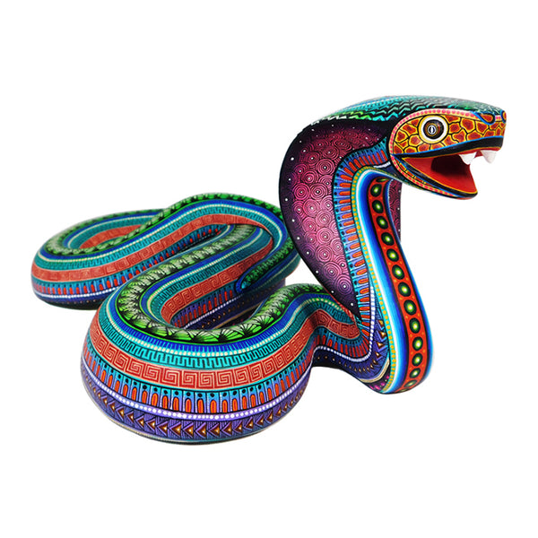 Manuel Cruz: Superb Cobra Alebrije Sculpture