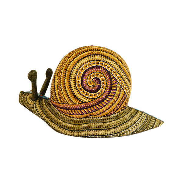 Margarito Melchor Jr: Golden Snail Woodcarving