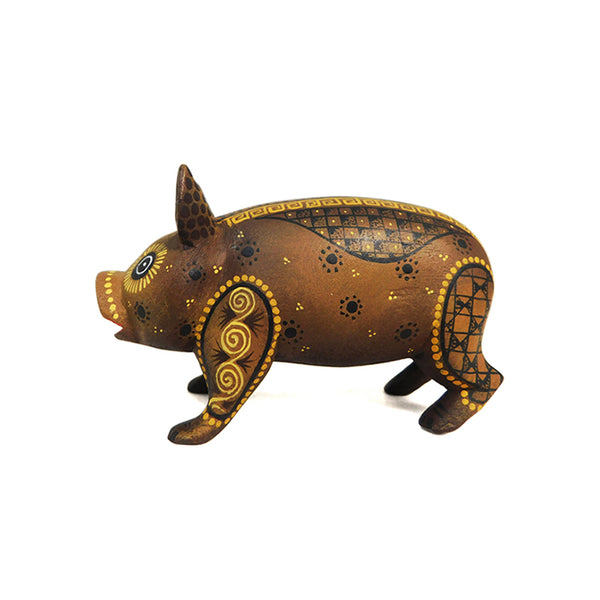 Marco Hernandez: Little Pig Woodcarving
