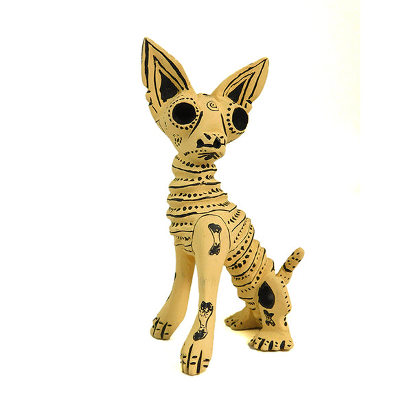 Marco Hernandez: Little Skeleton Dog Woodcarving
