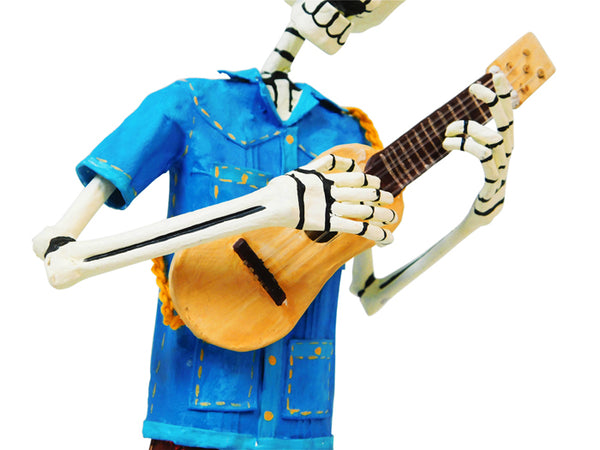 Skeleton Musician with Jarana-Guitar  Alebrije