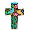 Ortega Family: Bird & Hummingbird Cross Woodcarving
