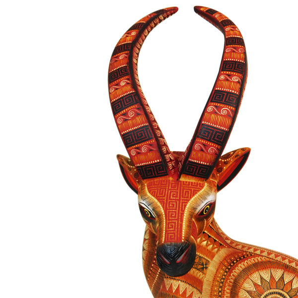 Rocio Fabian: Superb Sun Antelope Woodcarving