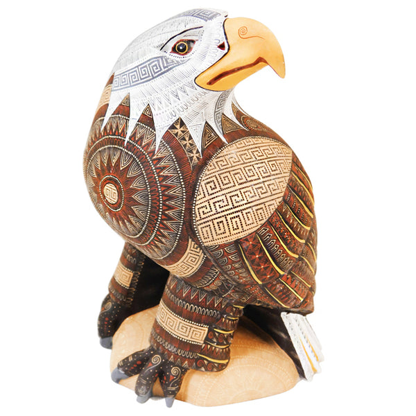 Rocio Fabian: Bald Eagle Woodcarving