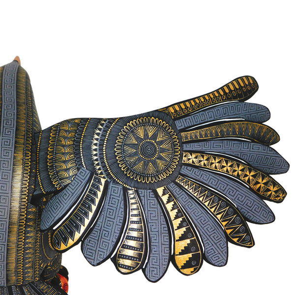 Rocio Fabian: Majestic Eagle with Snake Woodcarving