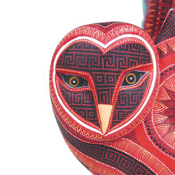 Rocio Fabian: Contemporary Owl on Armadillo Alebrije