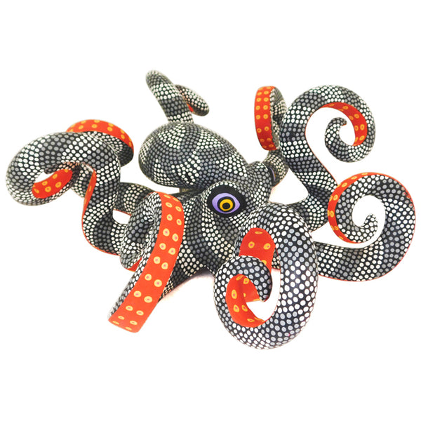 Saul Aragon: Large Octopus Woodcarving
