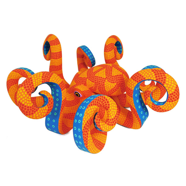 Saul Aragon: Octopus Woodcarving Art
