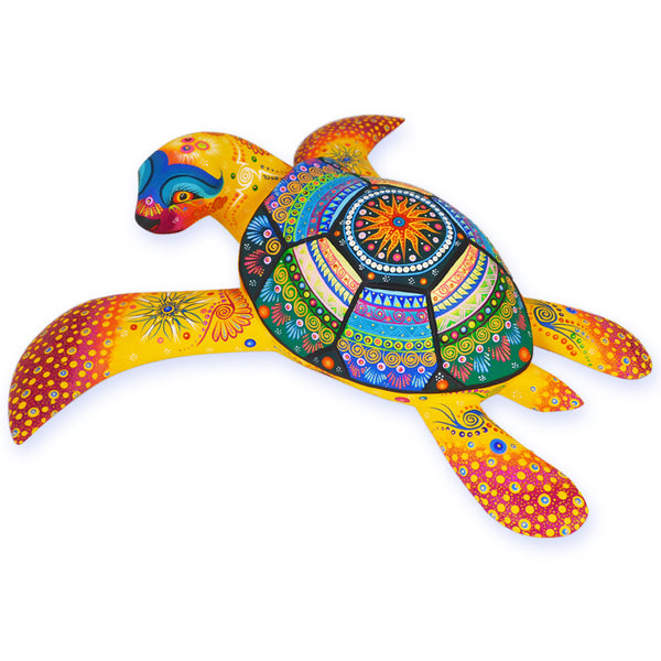 Cesar Melchor Beautiful Sea Turtle Woodcarving