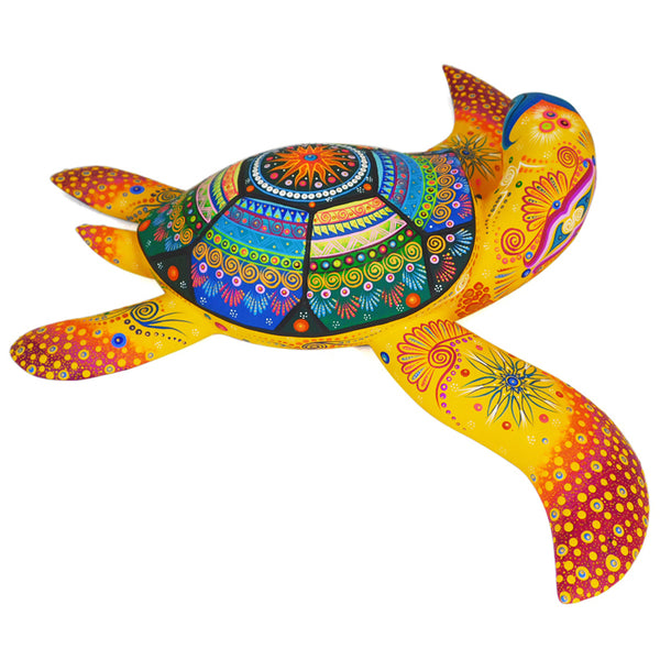 Cesar Melchor Beautiful Sea Turtle Woodcarving
