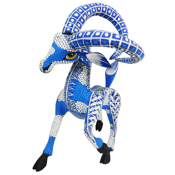 Tribus Mixes: Azure Gazelle Sculpture Alebrije