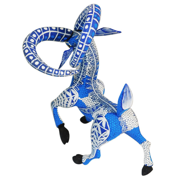 Tribus Mixes: Azure Gazelle Sculpture Alebrije