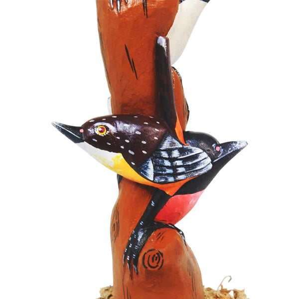 Victor Garcia: Birds on Tree Woodcarving