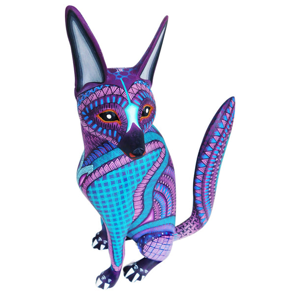Yaki Martinez: Elegant Lavender Fox Sculpture